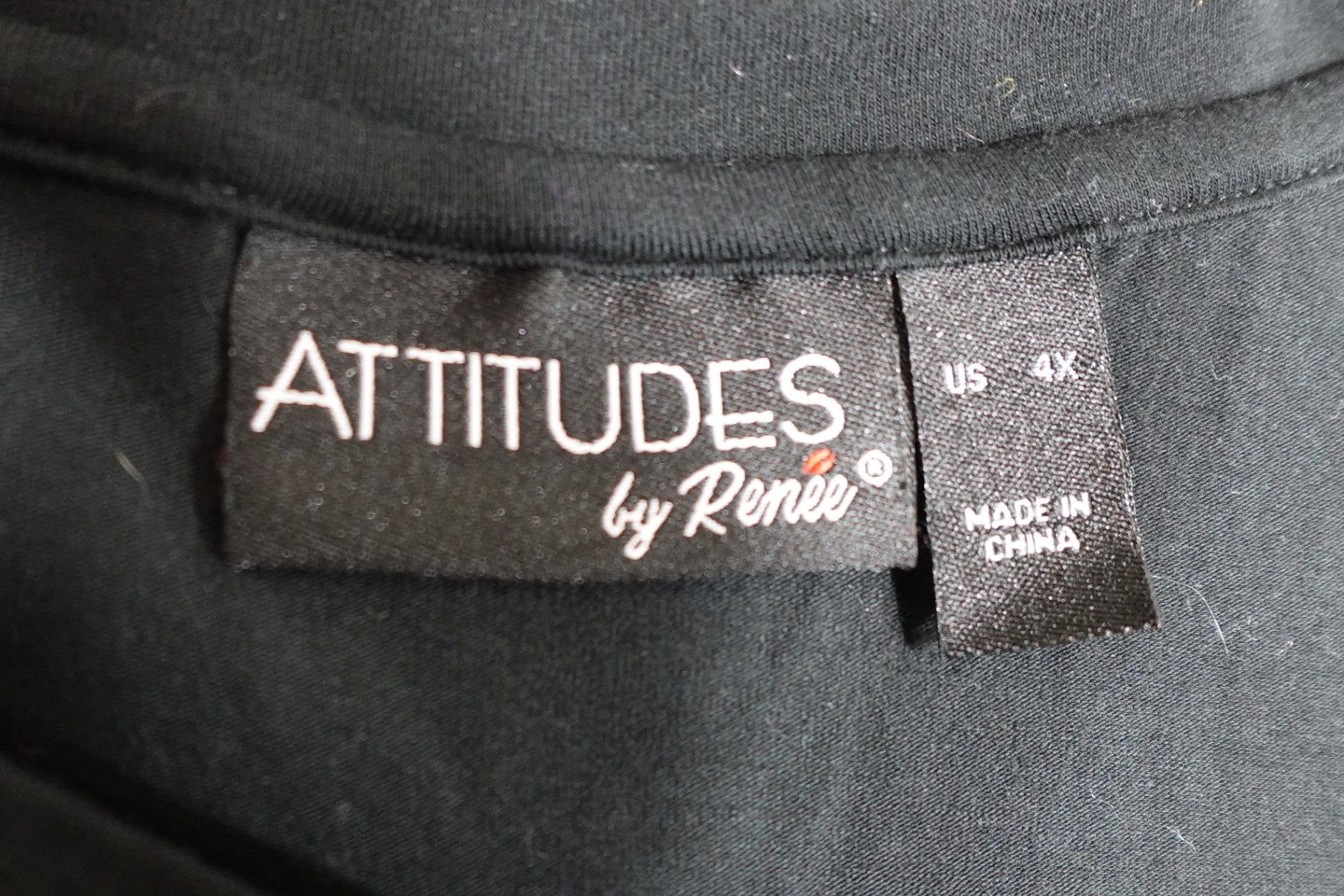 Attitudes by Renee, 3/4 Sleeves Top, 4X