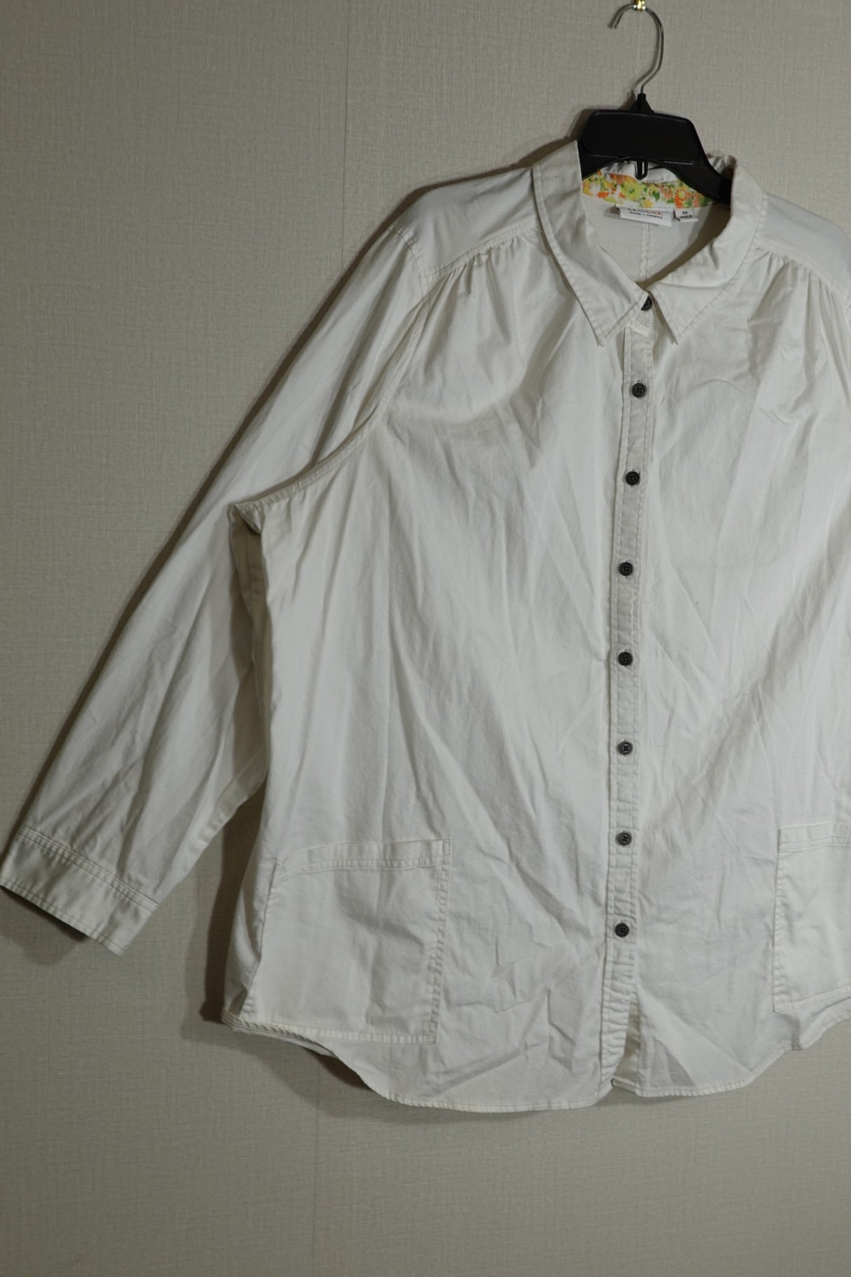 D & Co, 3/4 SLEEVE TOP, 3X