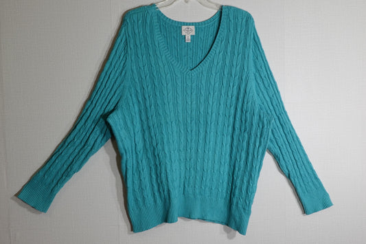 St. John's Bay, sweater, 3X