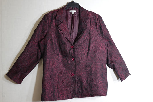 Coldwater Creek, Brocade Blazer, 2X