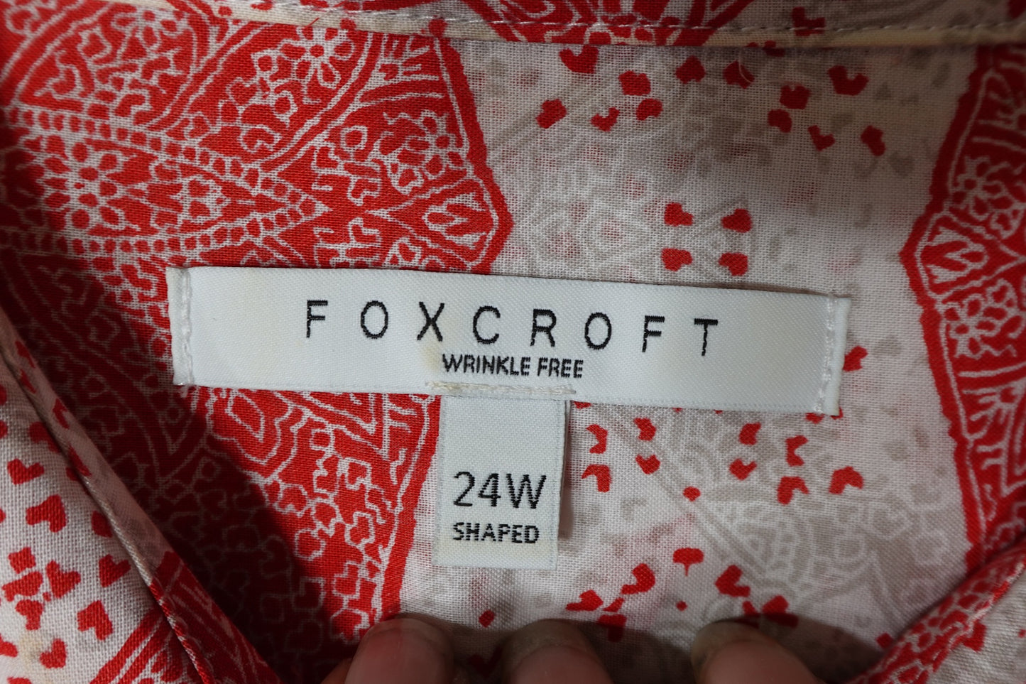 Foxcroft, Long Sleeves Top, 24W