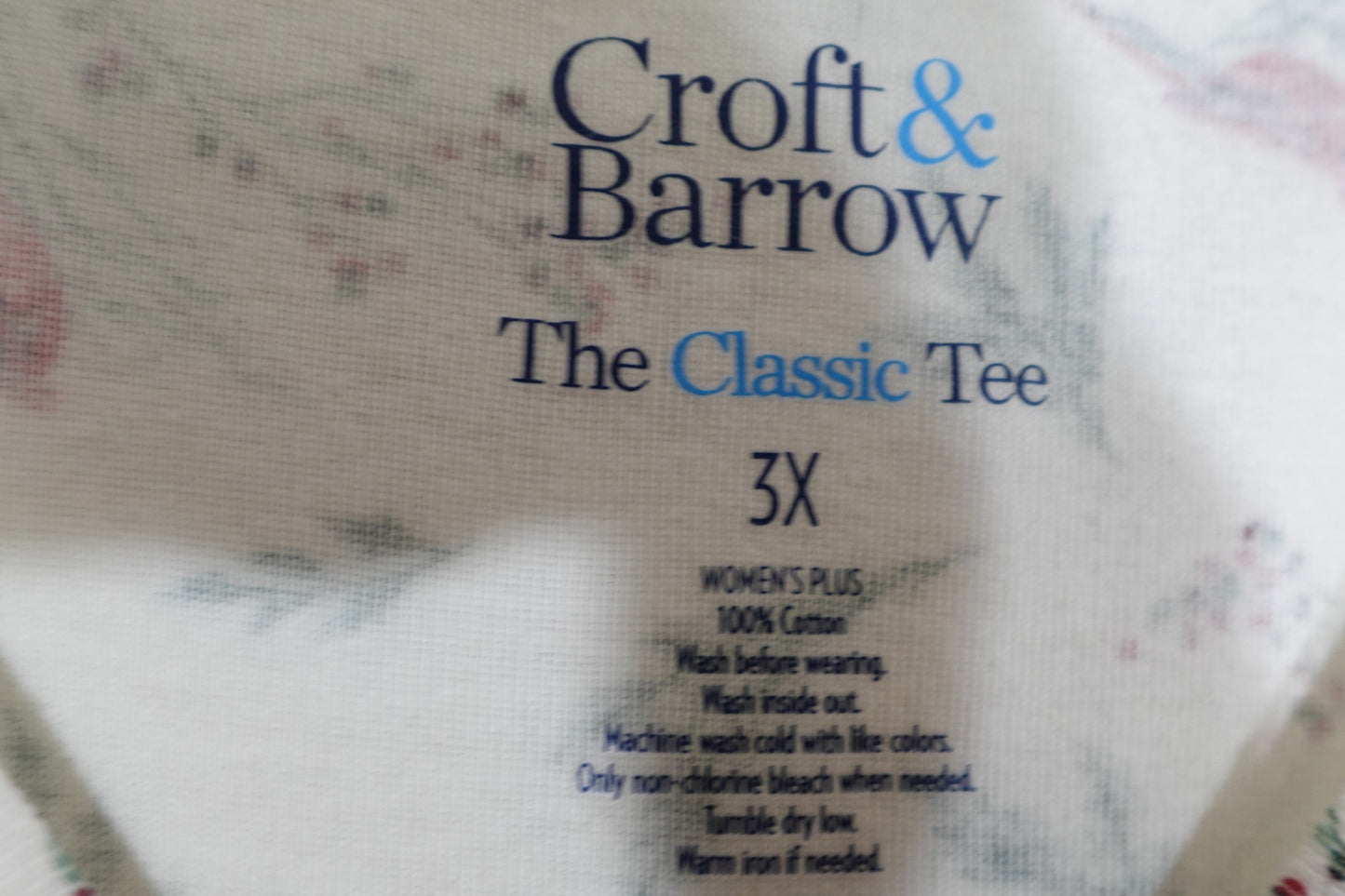 Croft & Barrow, Long Sleeves Top, 3X