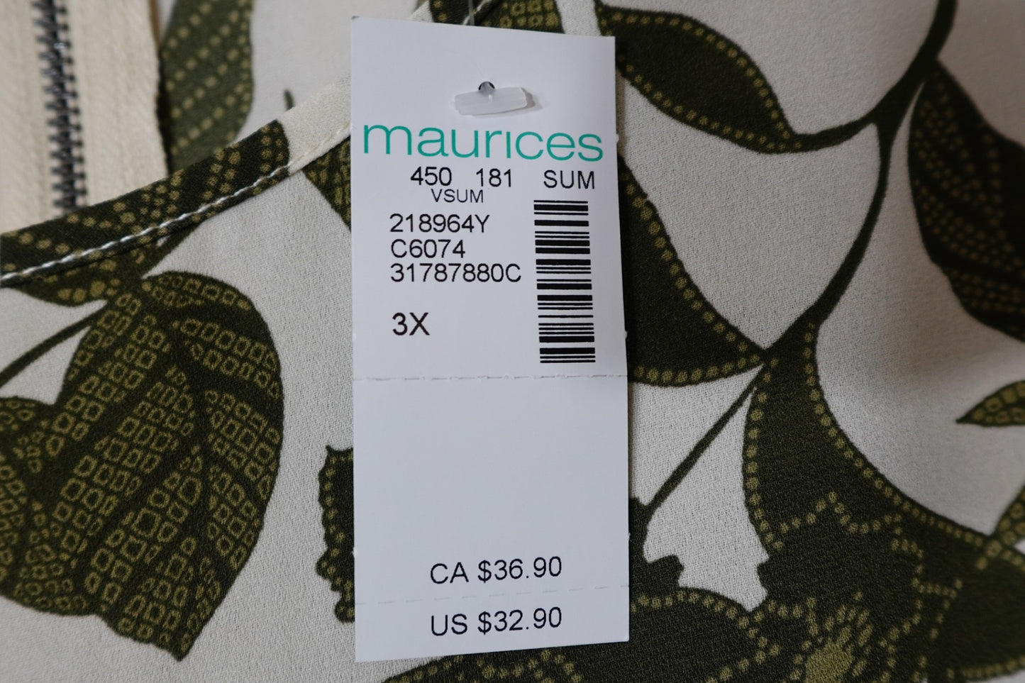 Maurice's, NWT Short Sleeves Top, 3X
