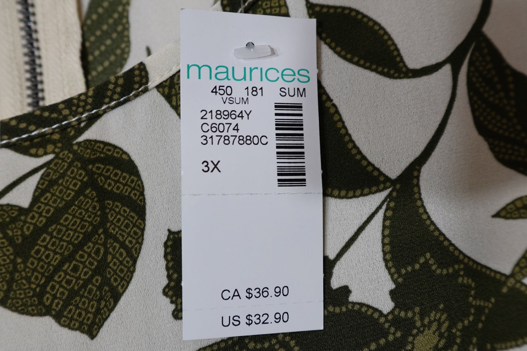 Maurice's, NWT Short Sleeves Top, 3X