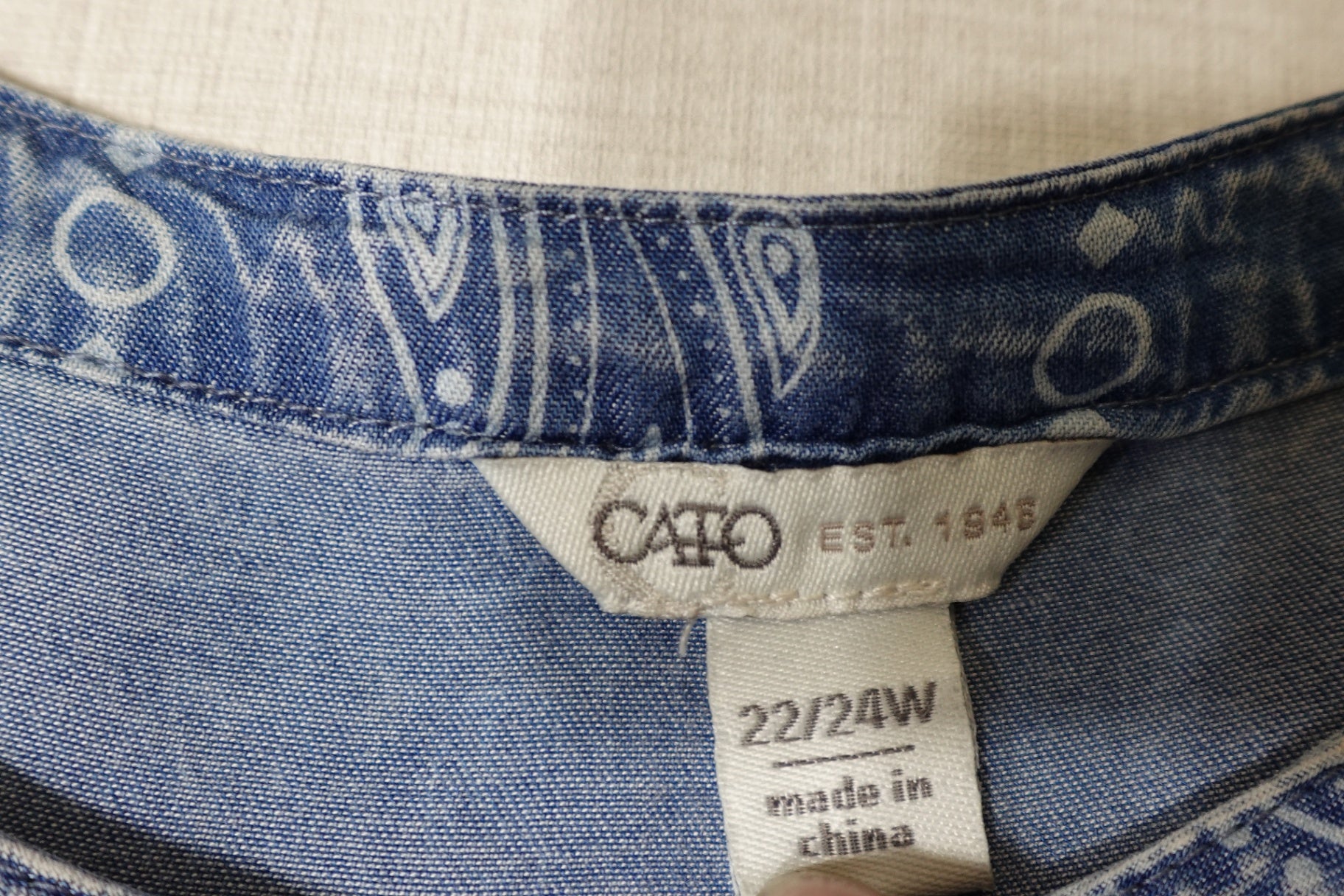 Cato, Long Sleeves Top, 22/24W