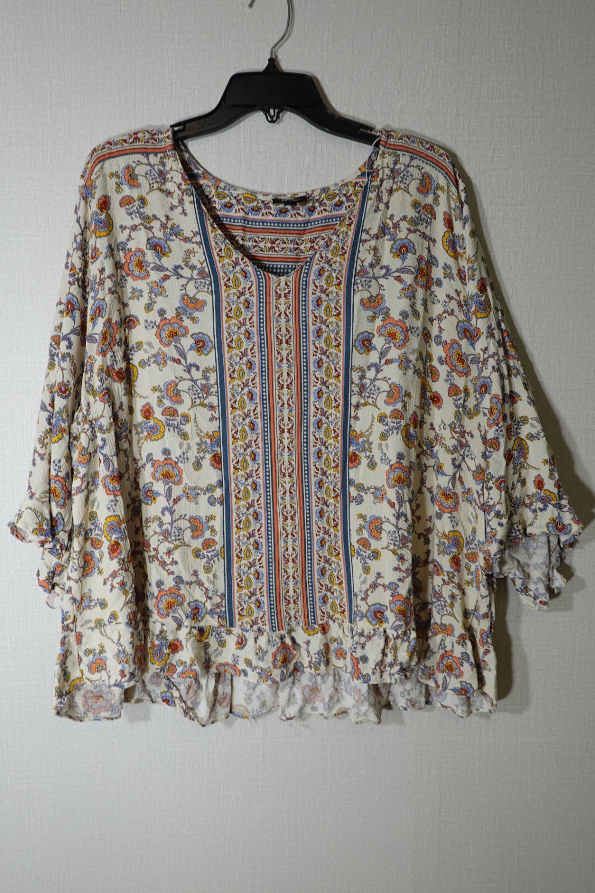 Jones New York, 3/4 SLEEVE TOP, 3X