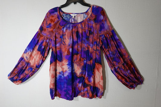 Terra & Sky, Long Sleeves Top, 14W