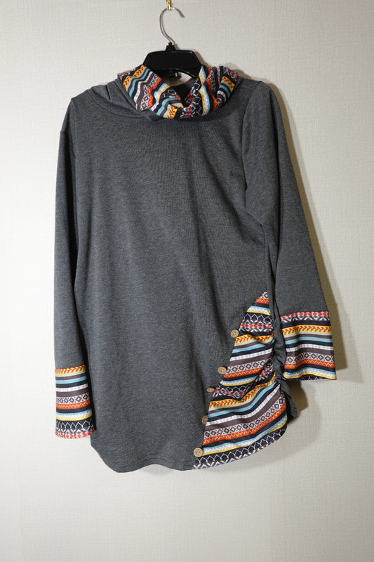 (No Label), Long Sleeve Sweatshirt, Large