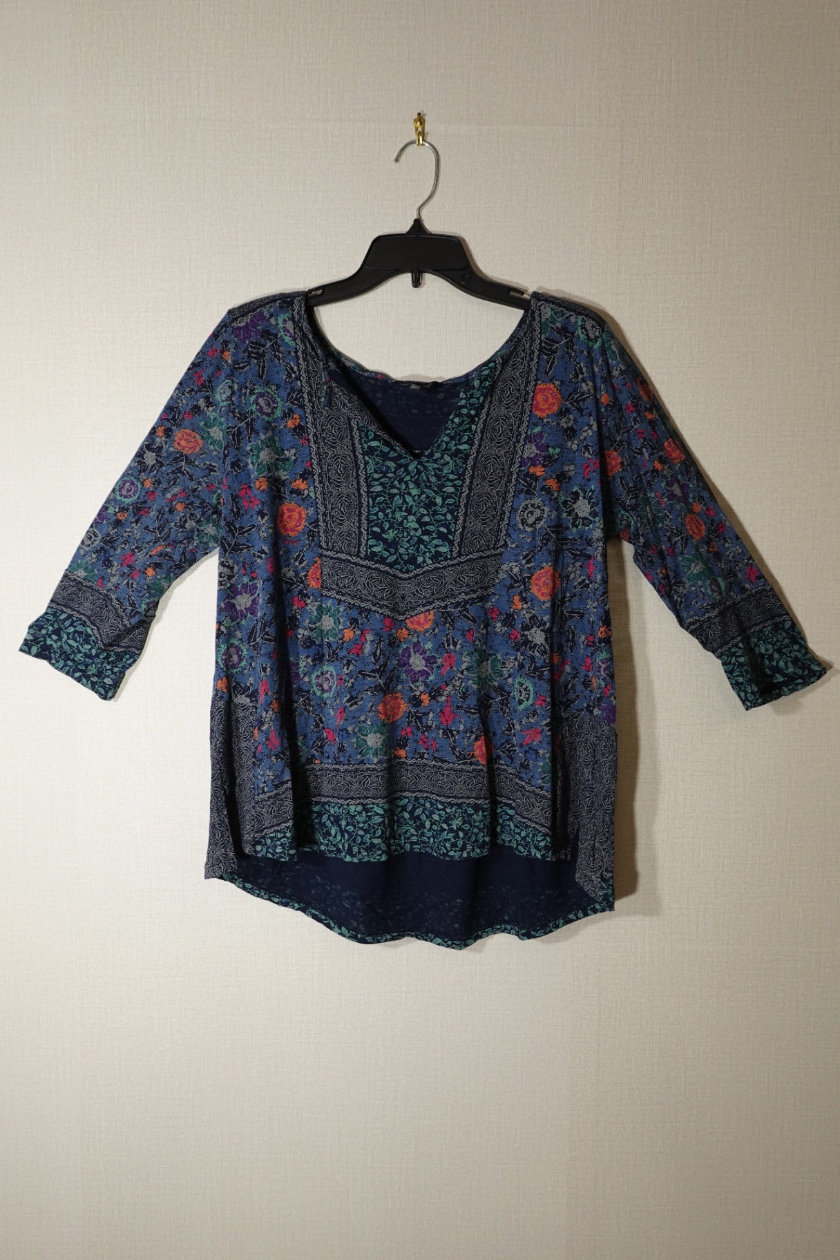 Lucky Brand, 3/4 SLEEVE TOP, XL