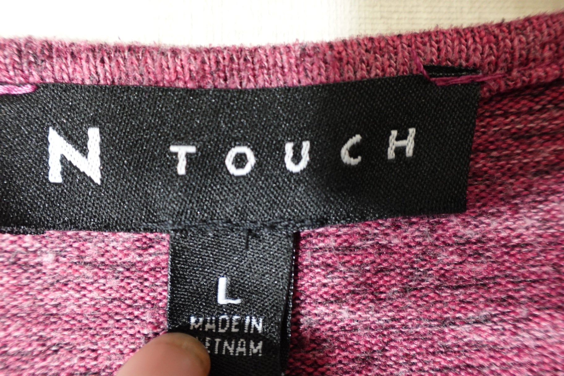 N TOUCH, Long Sleeves Top, Large