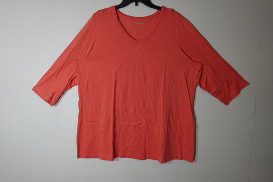 Woman Within, 3/4 Sleeve Top, 22/24
