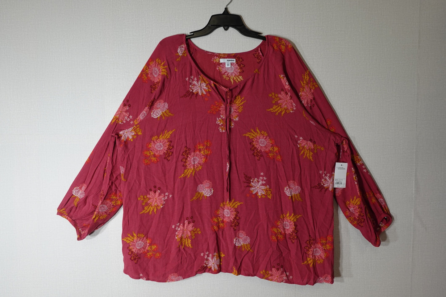 Sonoma, 3/4 Sleeves Top, 3XP