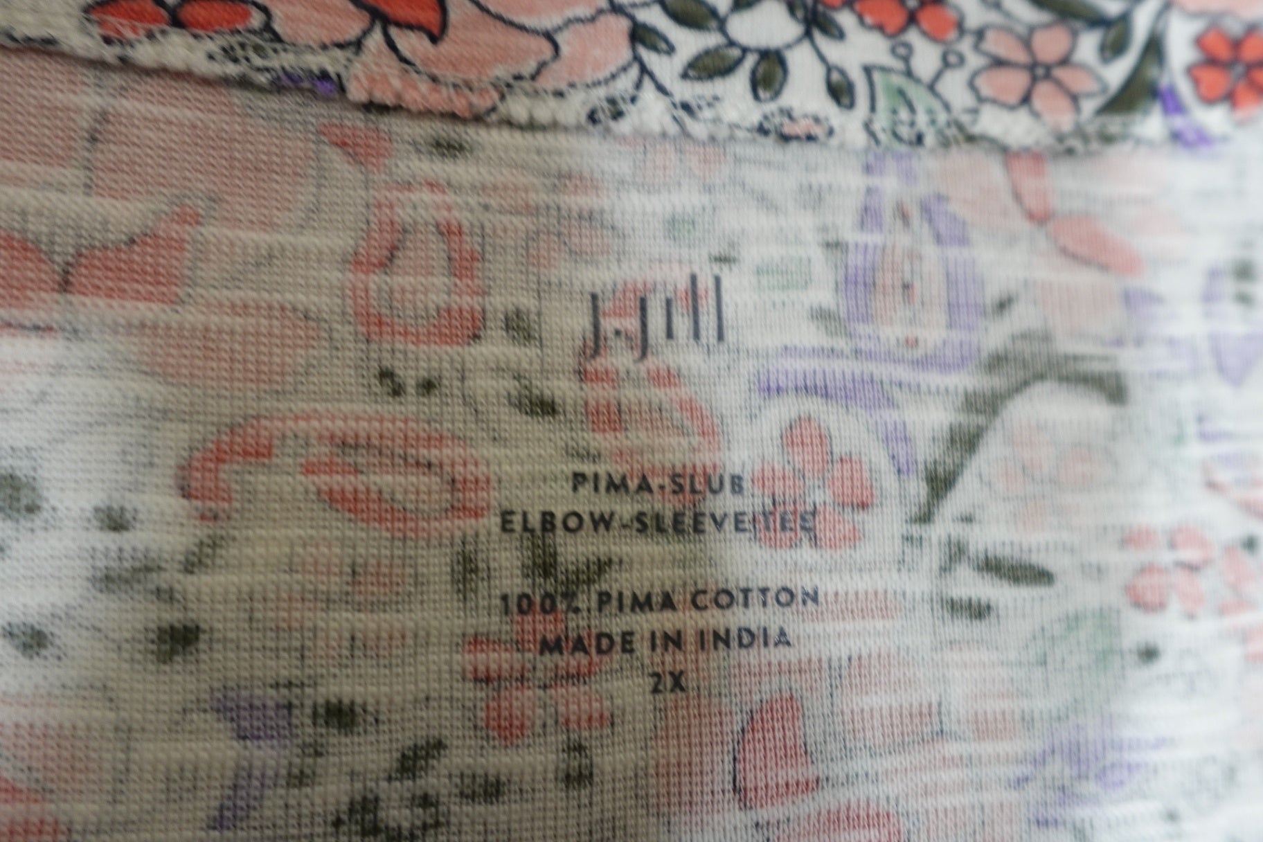 J jill, SHORT SLEEVED TOP, 2X