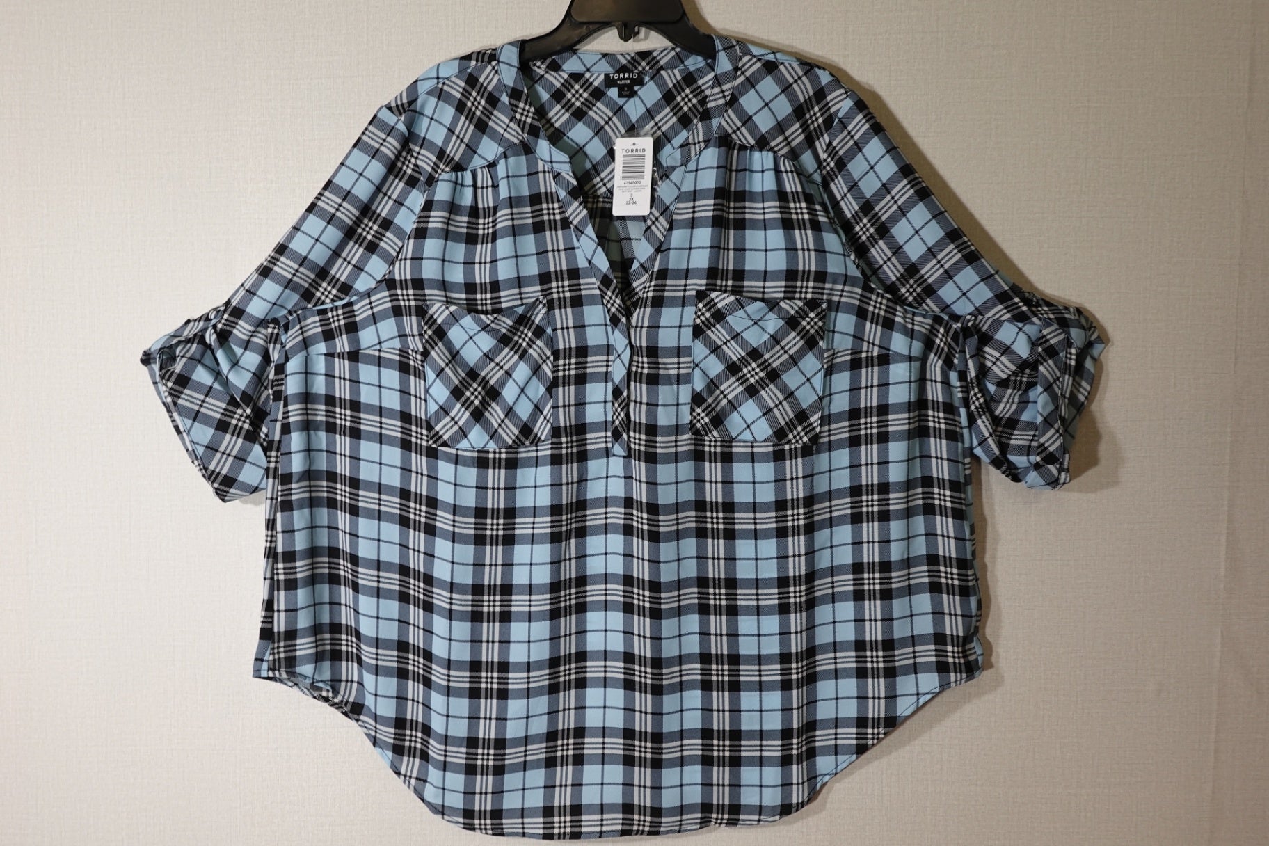 Torrid, NWT 3/4 Sleeve Top, 3X