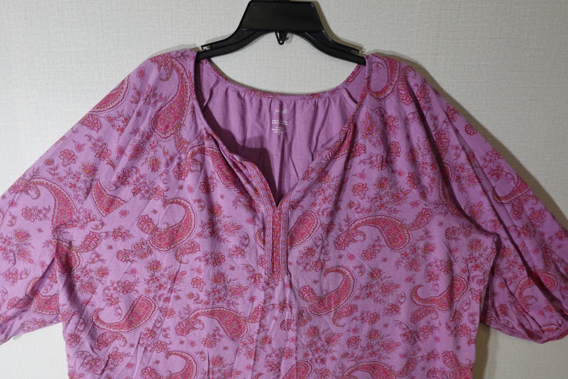 Pure Jill, 3/4 Sleeve Tunic, 3X