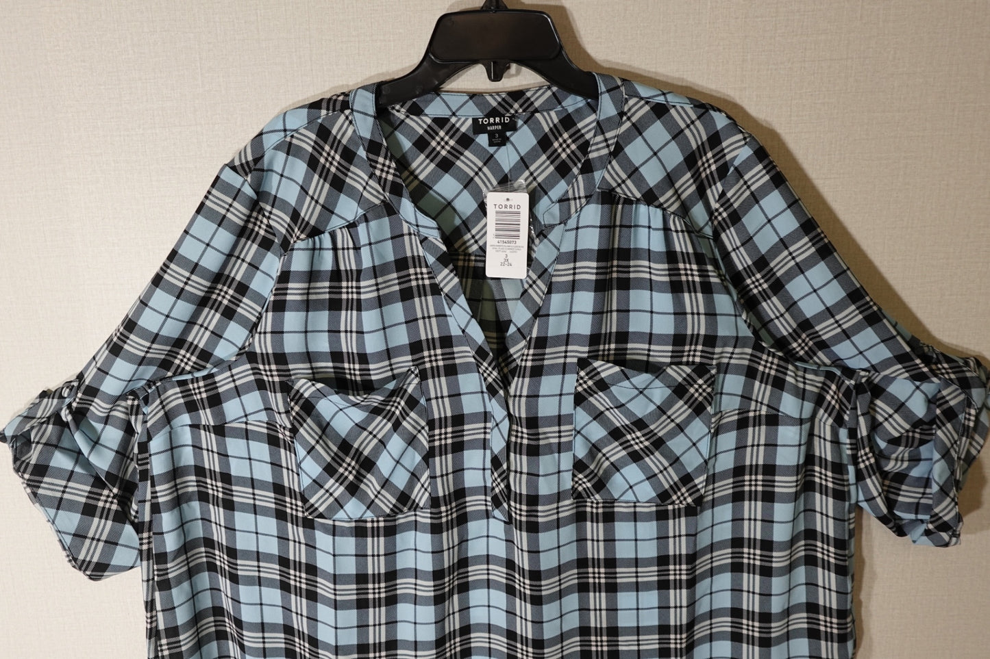 Torrid, NWT 3/4 Sleeve Top, 3X