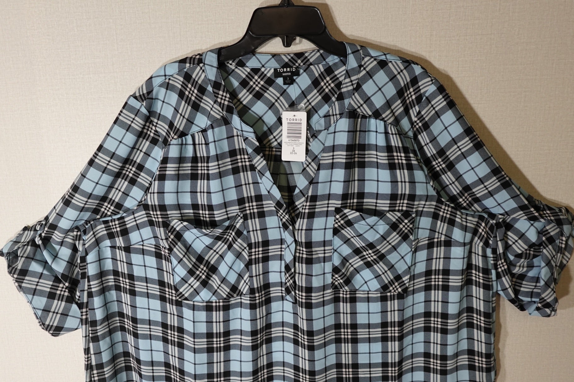 Torrid, NWT 3/4 Sleeve Top, 3X