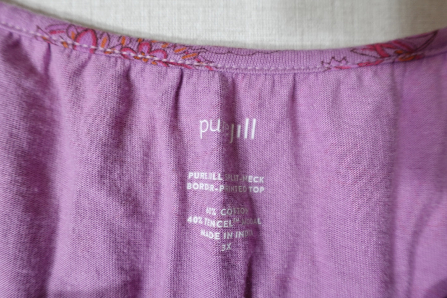 Pure Jill, 3/4 Sleeve Tunic, 3X