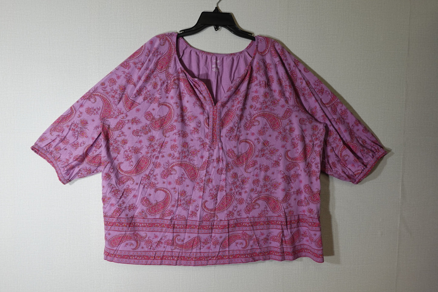 Pure Jill, 3/4 Sleeve Tunic, 3X