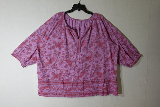 Pure Jill, 3/4 Sleeve Tunic, 3X