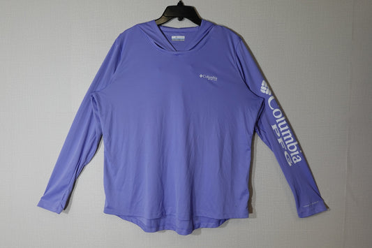 Columbia, Active Long Sleeves Top W/ Hood, 2X