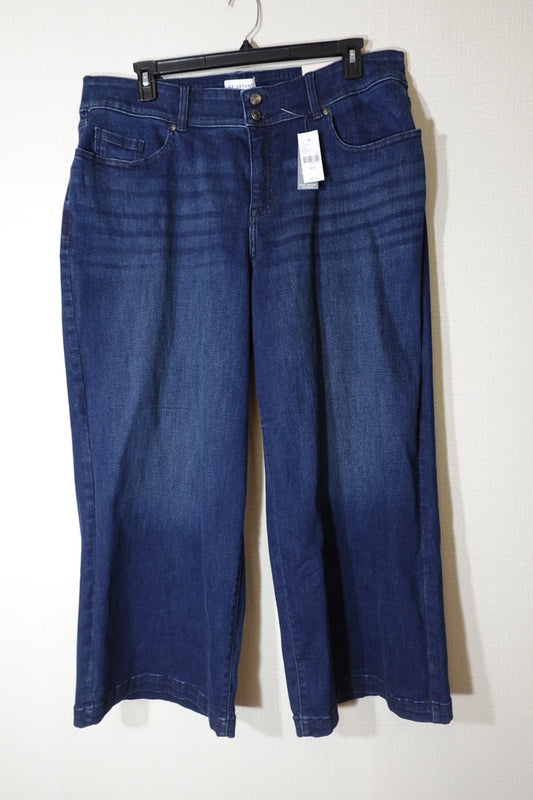 Lane Bryant, NEW- Jeans: Petite High-Rise wide-leg, 20P
