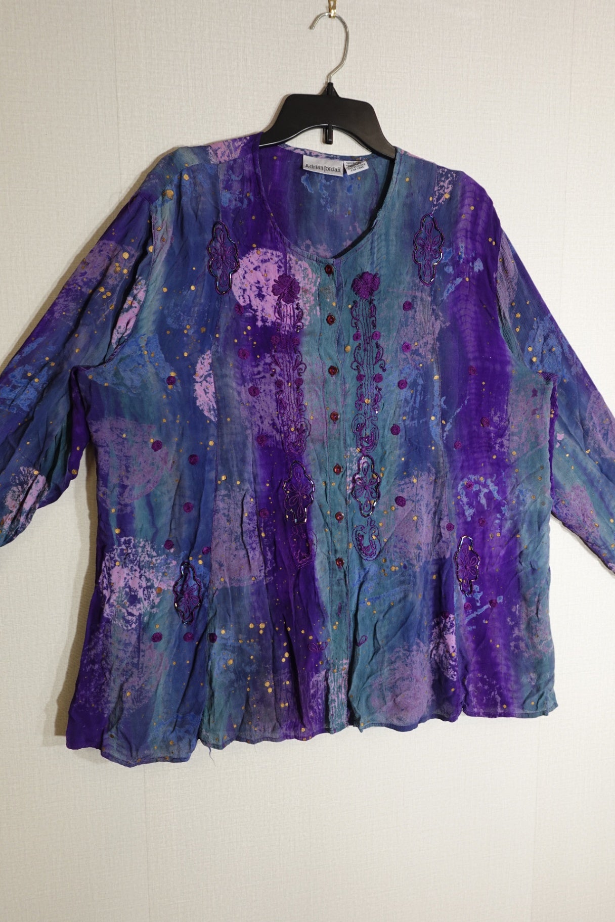 Adrian Jordan, 3/4 Sleeve Tunic, 20