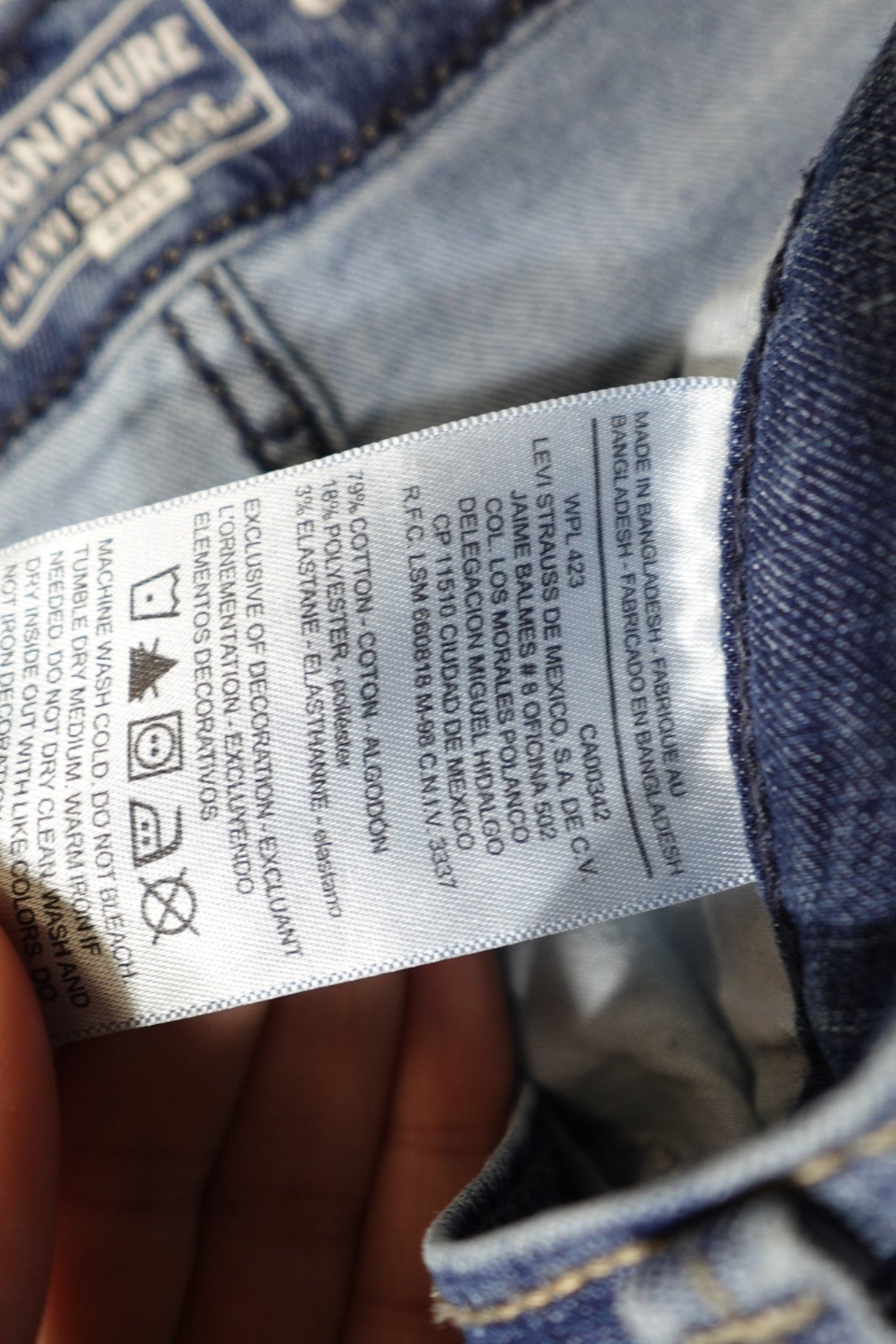 Signature Strauss, jeans: curvy straight, 18W