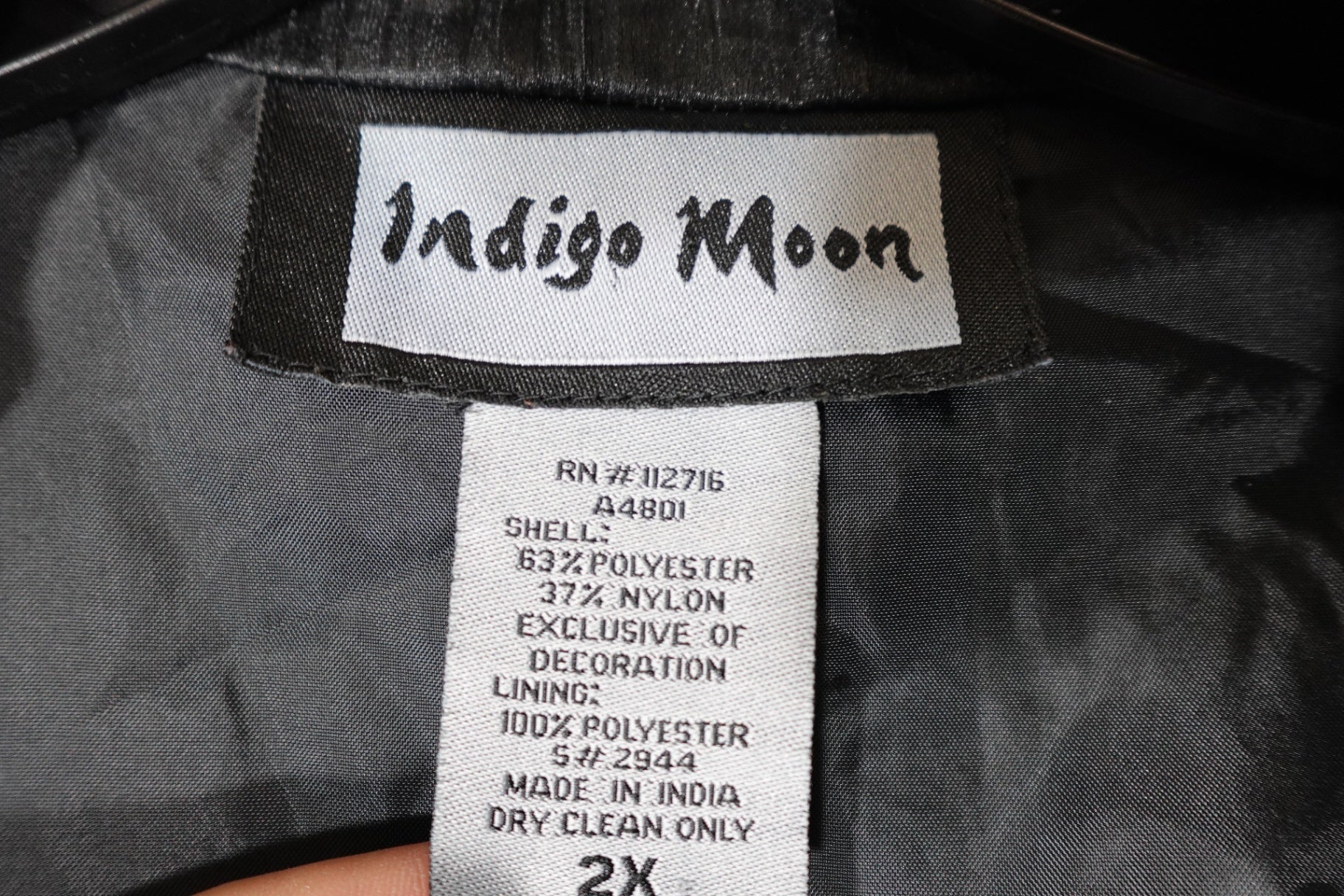 Indigo Moon, Light Jacket, 2X