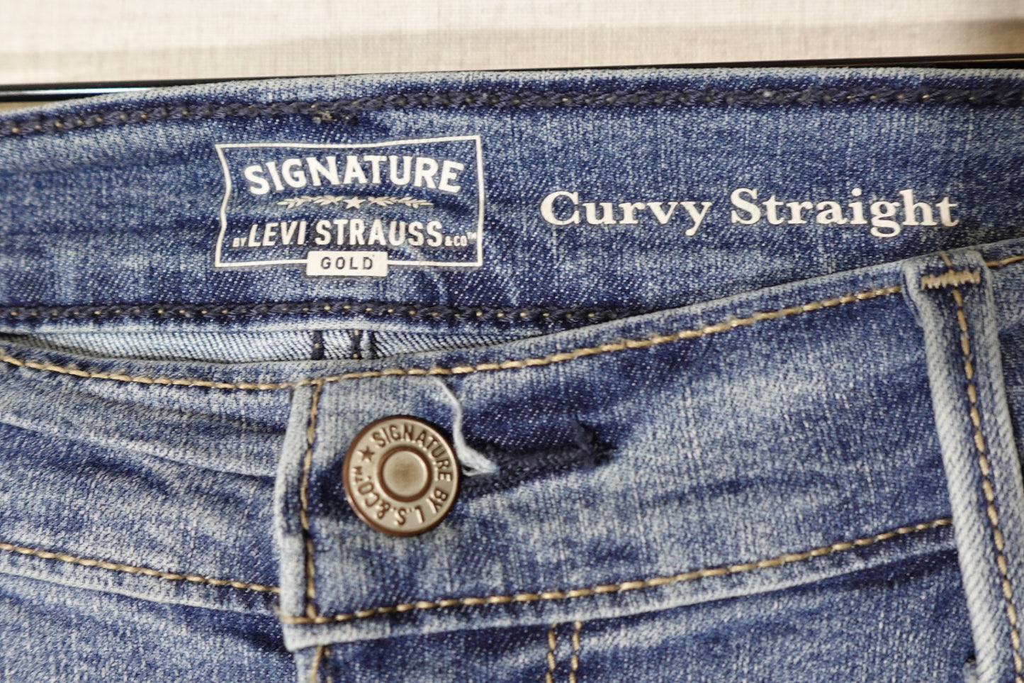 Signature Strauss, jeans: curvy straight, 18W