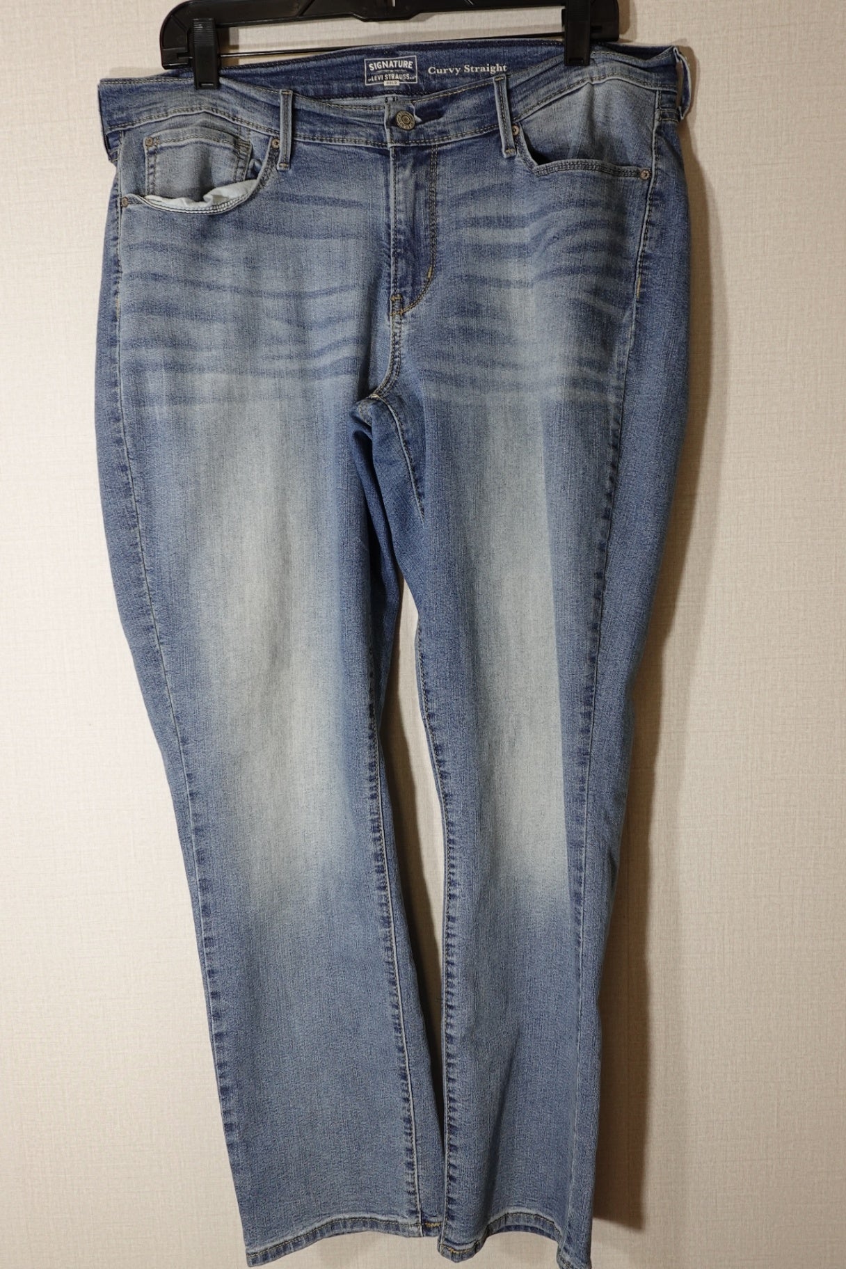 Signature Strauss, jeans: curvy straight, 18W