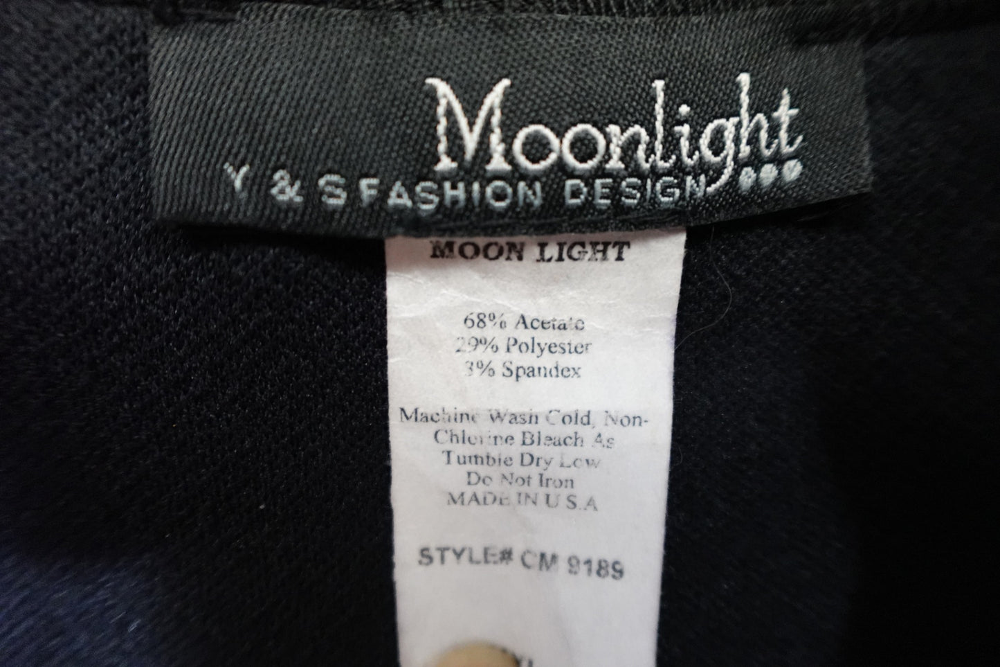 Moonlight Y&S fashion design, 3/4 SLEEVE TOP with detachable cowl, 2X