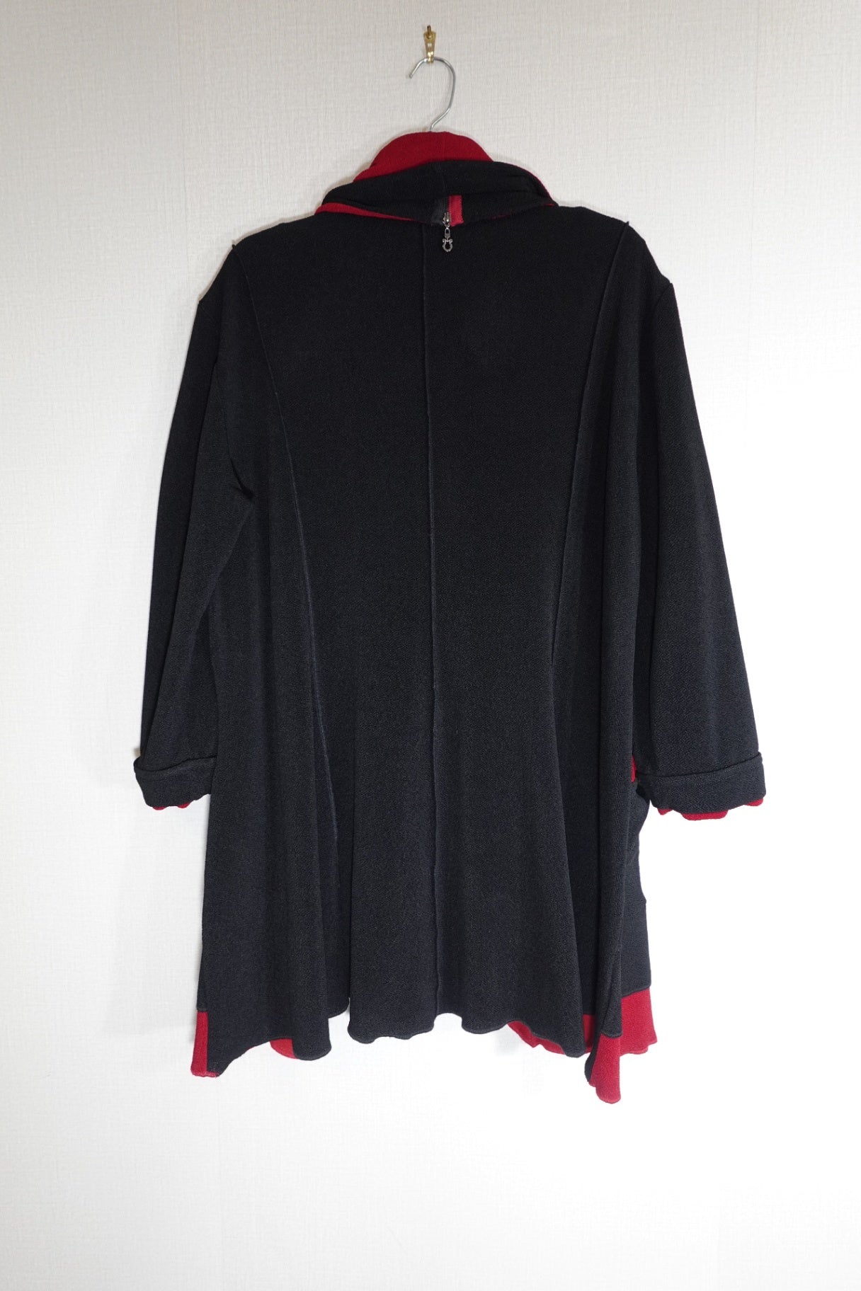 Moonlight Y&S fashion design, 3/4 SLEEVE TOP with detachable cowl, 2X