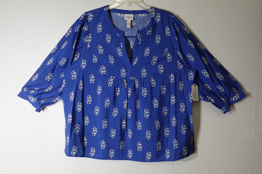 St. Johns Bay, 3/4 SLEEVE TOP, XL (1X)