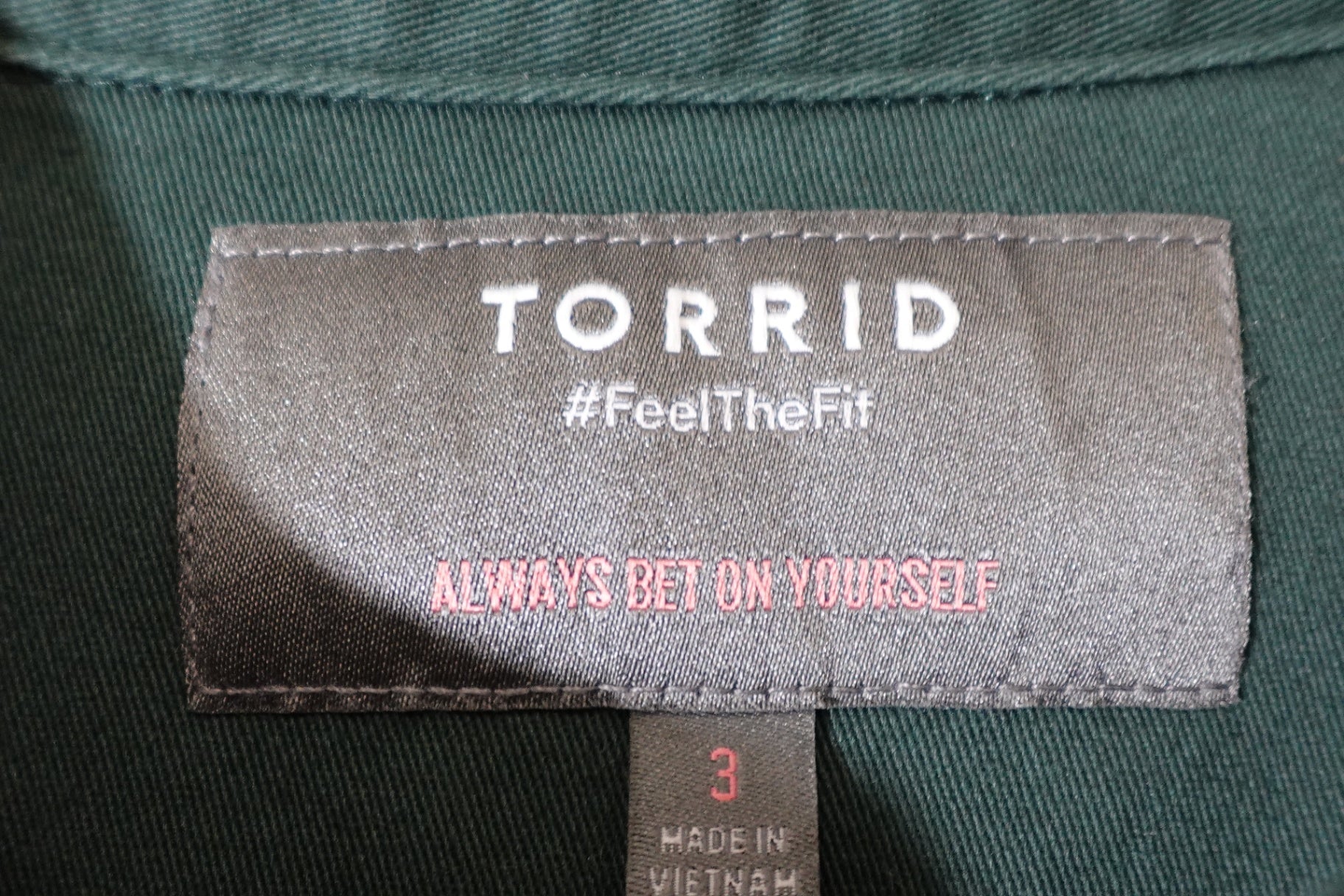 Torrid, Light Jacket, 3X