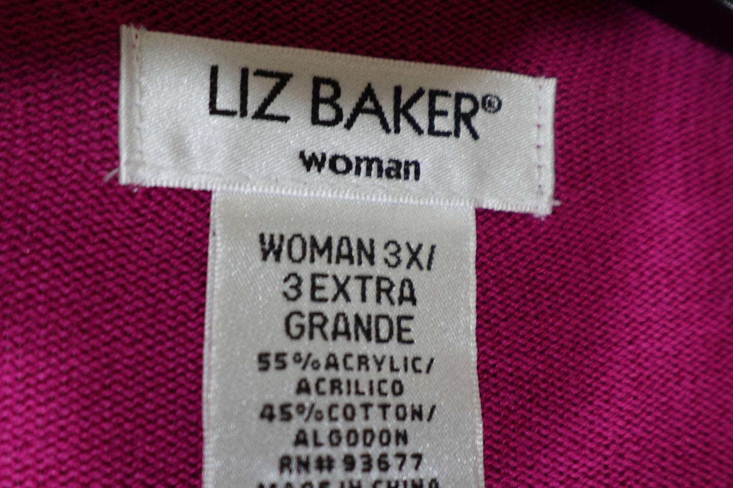 Liz Baker, Cardigan, 3X