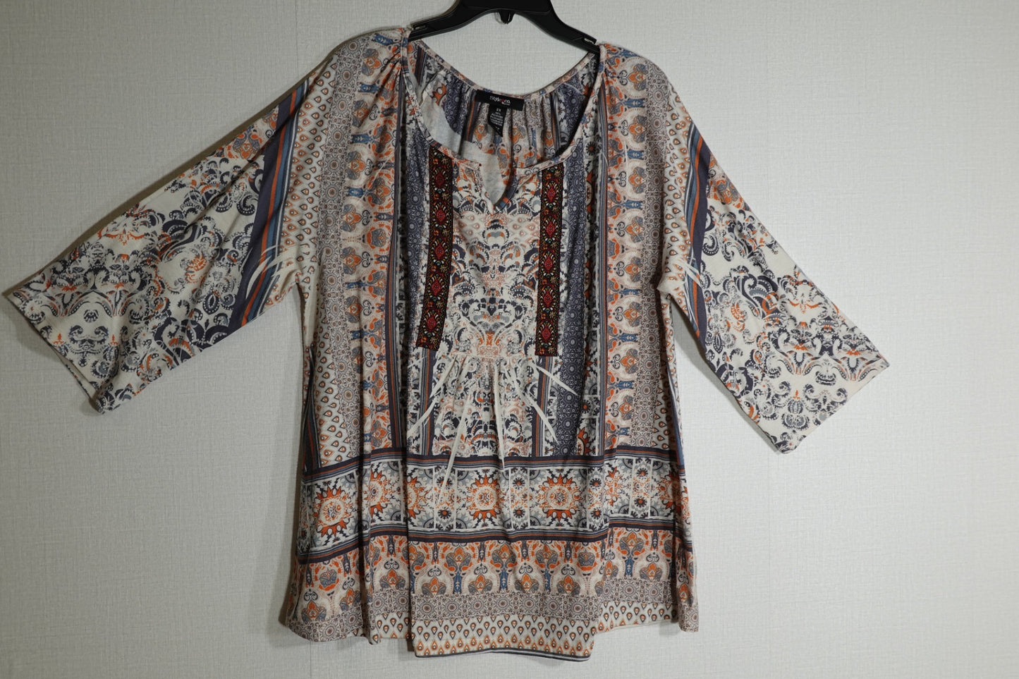 Style & Co, 3/4 Sleeve Top, 2X