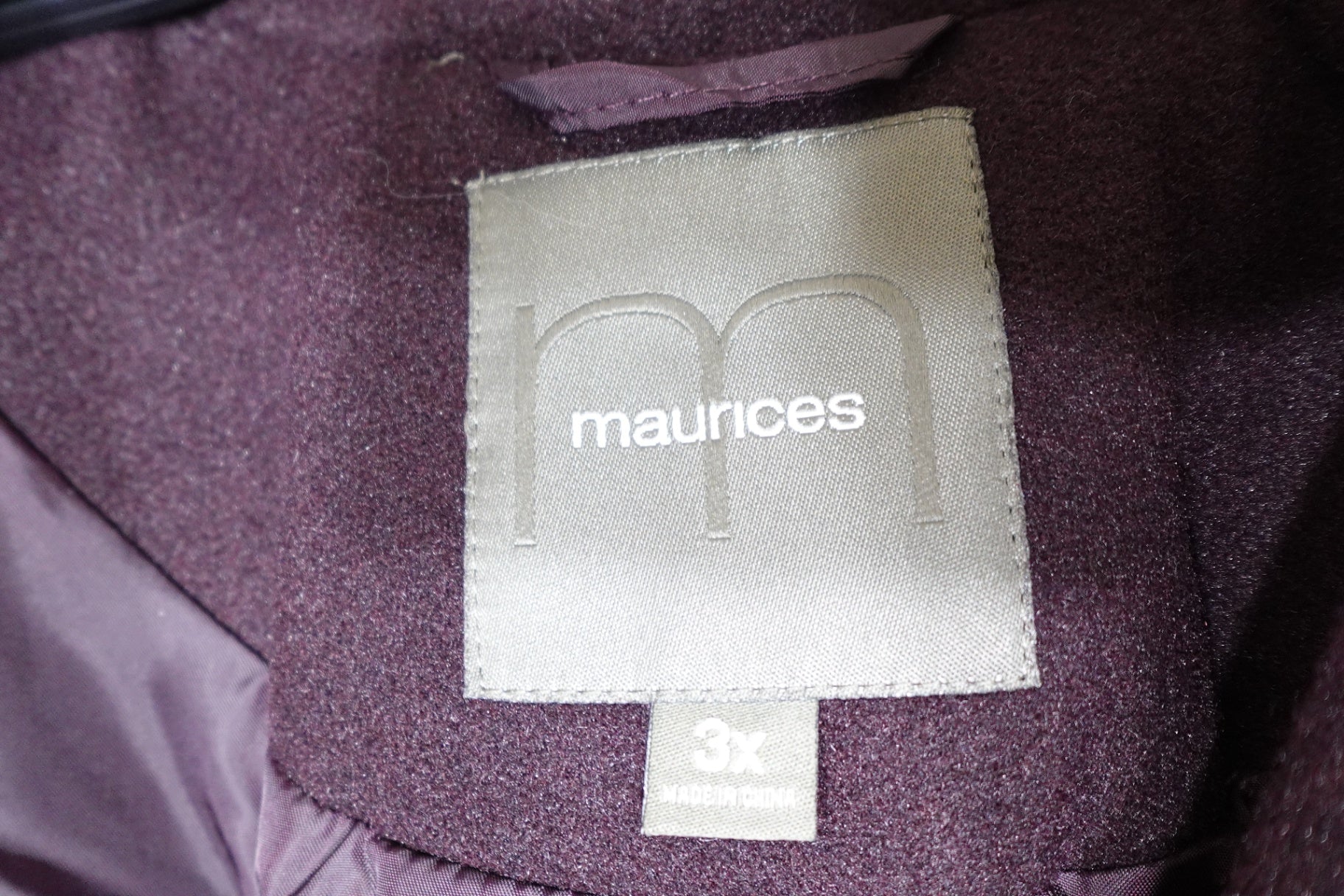 Maurice's, coat, 3X