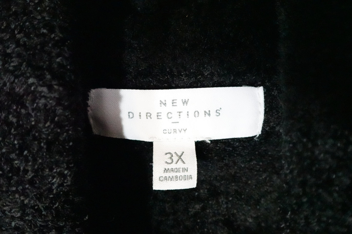 New Directions, Long Sleeves Top, 3X