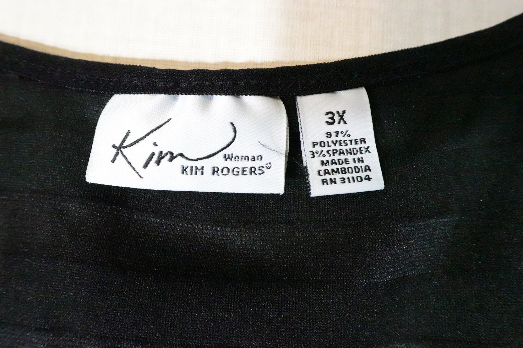 Kim Rogers, 3/4 Sleeve top, 3X