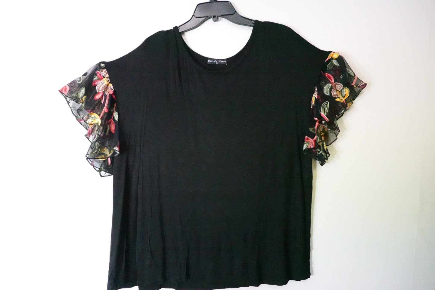 Kim & Cami, SHORT SLEEVED TOP, 2X