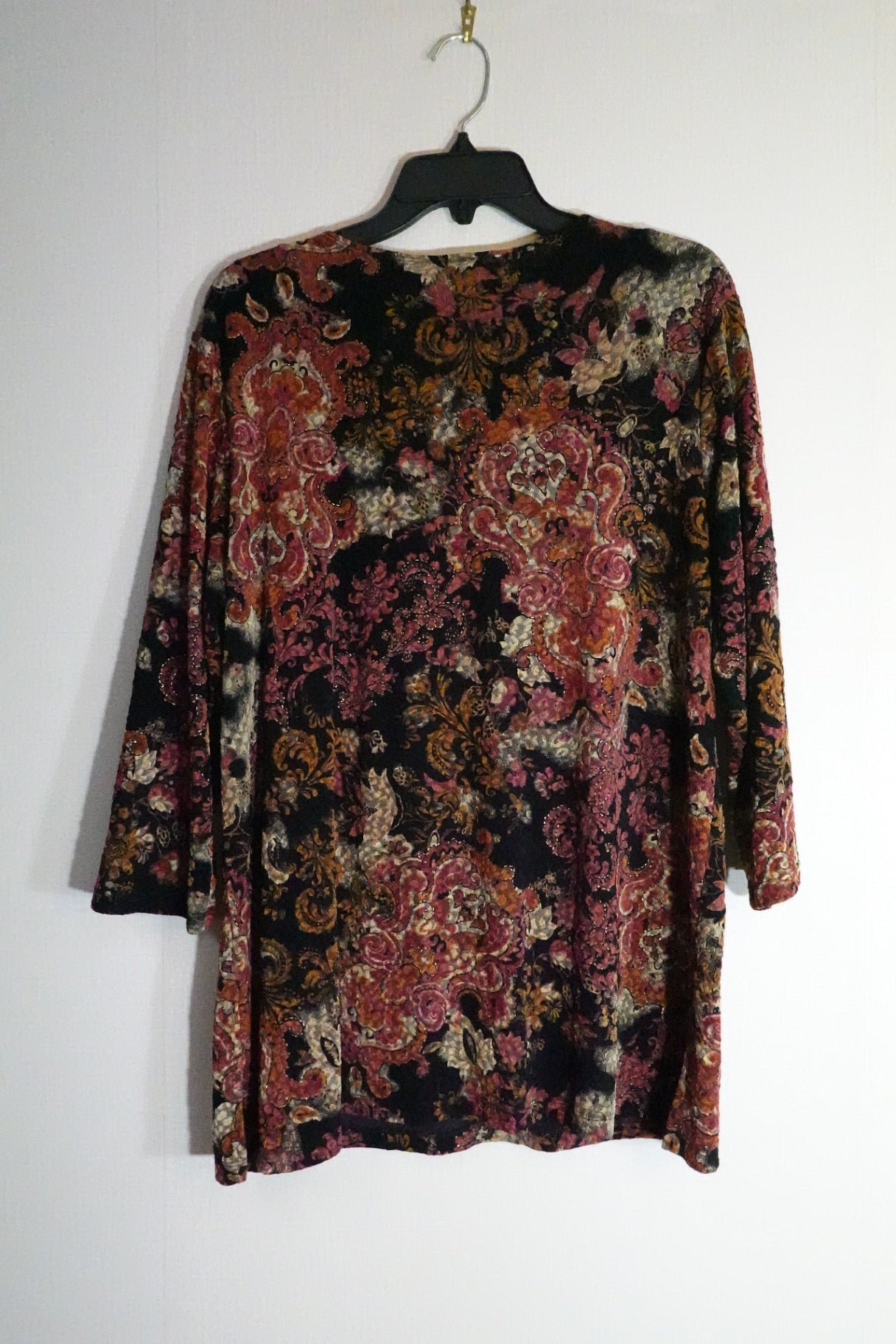 JM Collection, 3/4 Sleeve Top, 1X