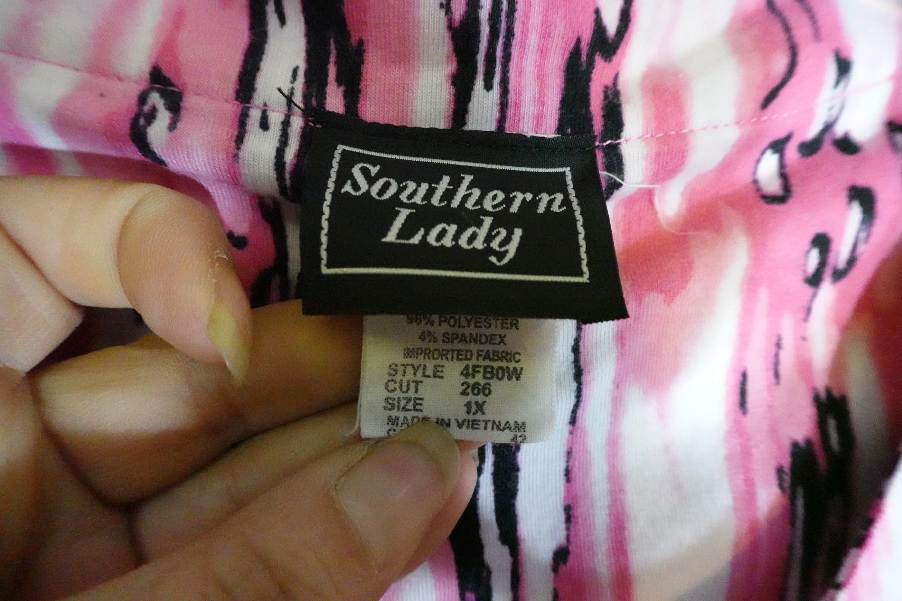 Southern Lady, 3/4 SLEEVE TOP, XL/2X (1X)