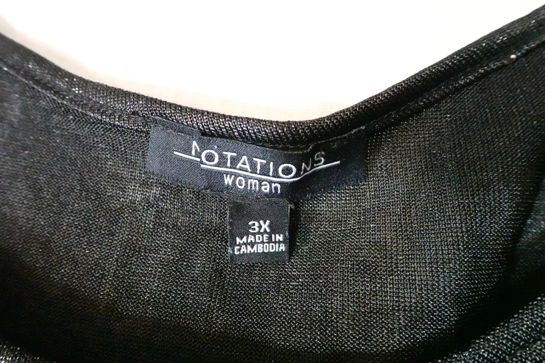 Notations, Long Sleeves Top, 3X