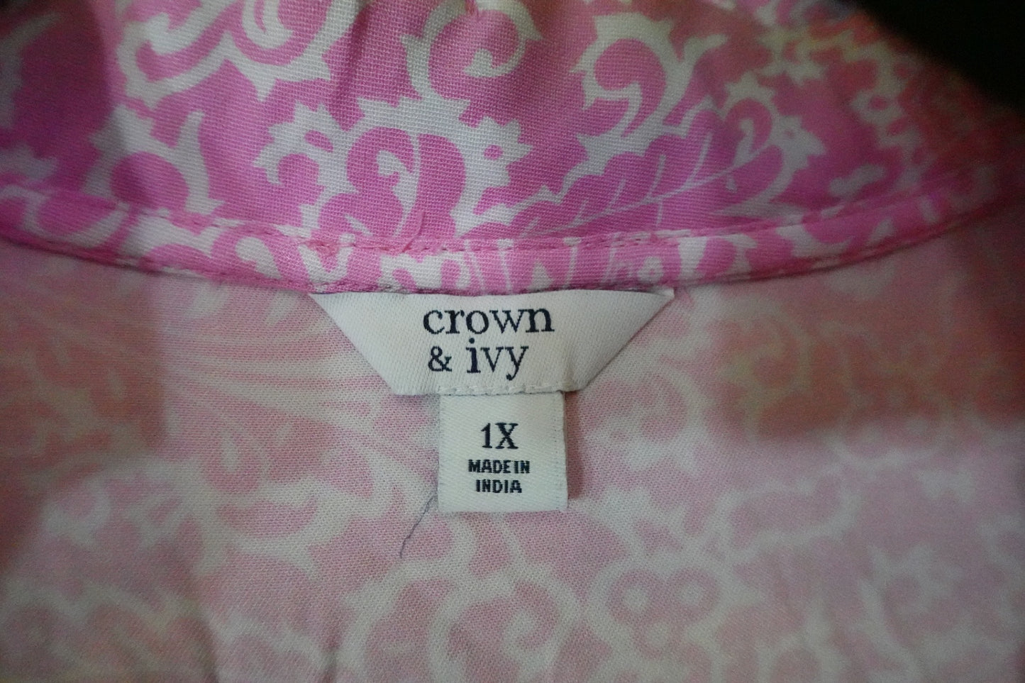 Crown & Ivy, 3/4 SLEEVE TOP, XL/2X (1X)
