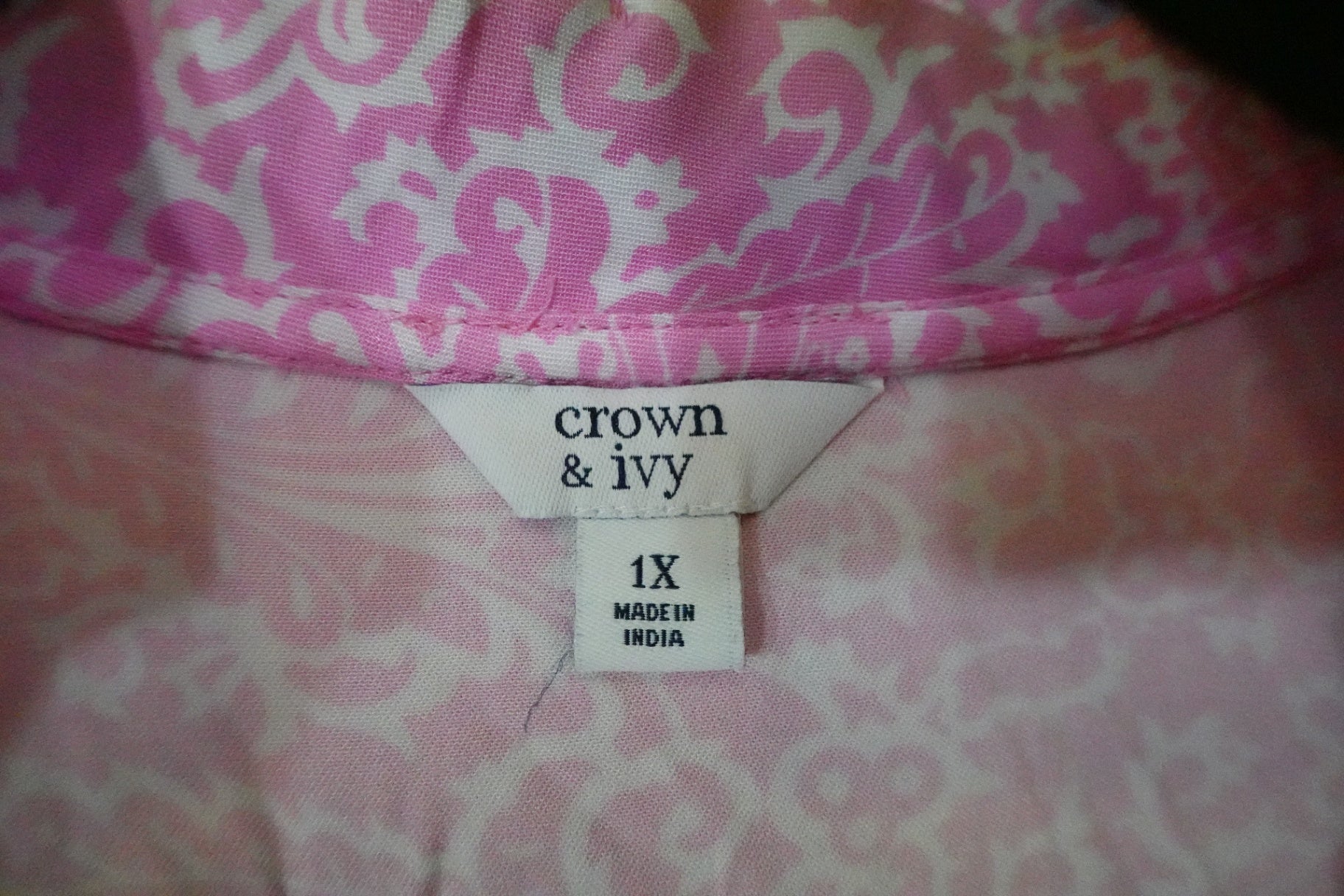 Crown & Ivy, 3/4 SLEEVE TOP, XL/2X (1X)