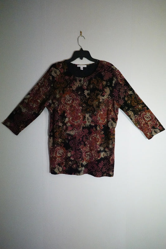 JM Collection, 3/4 Sleeve Top, 1X