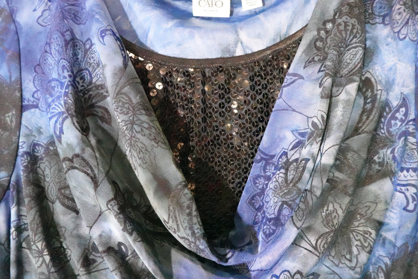 Cato, Long Sleeves Top, 3X