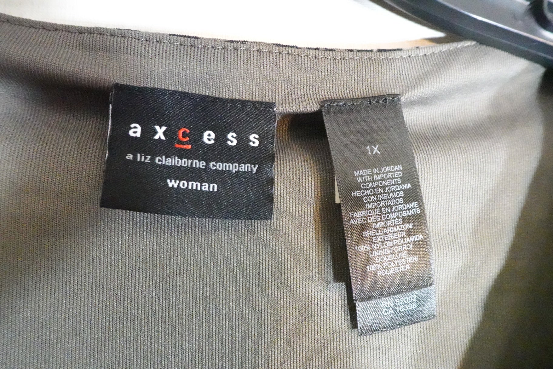 axcess, Long Sleeves Top, XL (1X)