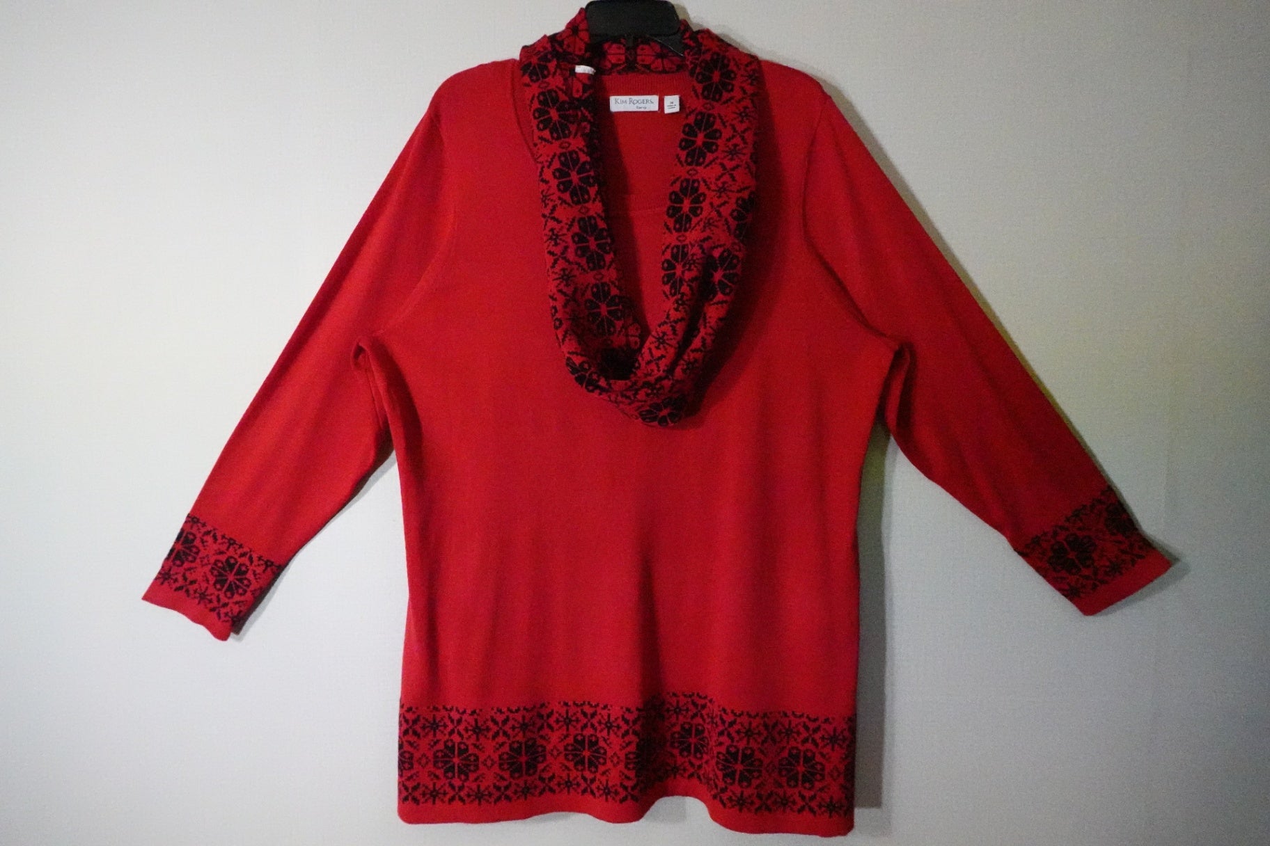 kim rogers, sweater w detatchable cowl, 2X